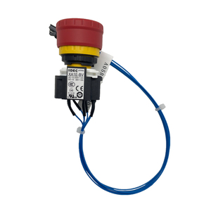 1 Pieza Nueva A05B-2255-D001 para <span class=keywords><strong>Robot</strong></span> <span class=keywords><strong>FANUC</strong></span> A05B-2255/A05B-2256, Botón de Parada de Emergencia para Panel de Enseñanza con Cable y Conector, en Stock - Product Image 2