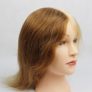Vraies coiffures humaines Mannequin poupée factice pratique coupe mourir coiffeur formation tête mannequins - Product Image 2