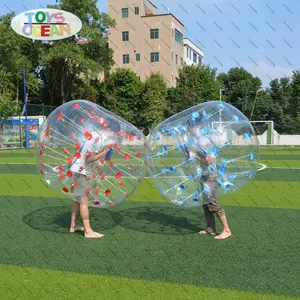 1mm PVC TPU 명확한 축구 풍선 투명한 인체 크기 범퍼 공 팀 게임 축구