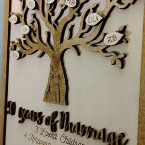 TD regalo personalizzato per la festa della mamma generazione regalo per l'albero genealogico per la mamma nonna regalo per il giorno dei genitori albero genealogico inciso in legno - Product Image 5