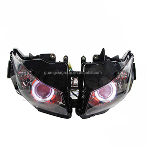 Faro Delantero HID Modificado para Motocicleta con Ojos de Ángel para <span class=keywords><strong>KAWASAKI</strong></span> NINJA 250 <span class=keywords><strong>300</strong></span> NINJA250 NINJA300 - Product Image 2
