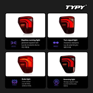 Luz Trasera para Ford F150 2021-2025 con Carcasa de Plástico, Clasificación IP65, LED DRL, Señal de Giro Dinámica, Accesorios para Auto - Product Image 3