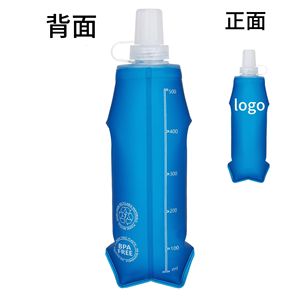 ขวดน้ำซิลิโคนพับได้ 250 มล. แบบพกพาสำหรับการปั่นจักรยานและเดินป่า - Product Image 5