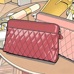 โรงงานขายกระเป๋าเครื่องสำอางแฟชั่นสำหรับผู้หญิง ทำจากวัสดุ PU ทันสมัย ขายส่งจำนวนมาก พกพาสะดวก - Product Image 2