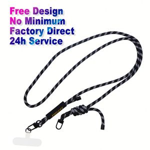 2025 Customized Designer Private Logo Nylon Small Wristlet Wrist Lanyard Strap Sublimation <b>Custom</b> <b>Keychain</b> Lanyard Short - Product Image 2