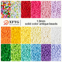 Perles de verre opaques laquées à la fourneille de 2 mm, 25 couleurs en vrac pour la broderie de perles, la fabrication de bijoux et les loisirs créatifs