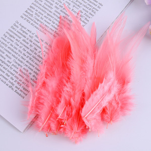 50 racines/1 paquet bricolage plume de poulet décorative naturelle <span class=keywords><strong>meilleur</strong></span> prix 10-15 CM plume de poulet de couleur naturelle - Product Image 5