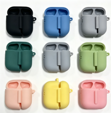 Custom Silicone Bluetooth Earbud Case Cover, One Piece Wireless Earphone Protective Sleeve, Molded Silicone Earphone Shell Cover