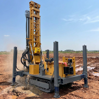 ZHIZUAN 500m Foreuse sur chenilles robuste à entraînement supérieur, moteur diesel hydraulique, pour forage de puits d'eau et de trous profonds dans la roche et la boue