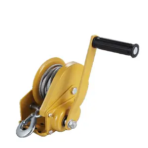 High Quality 1200lbs Automatic Brake Manual Hand Winch With Friction Brake Vertical Lifting Trailer Winch Tripod Winch