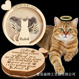 Pet Hair Box Round Wood Airtight <b>Urn</b> For <b>Cat</b> Memorial With Fur Collection DIY Keepsake - Product Image 1