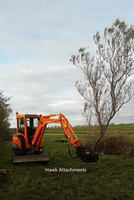 Cisaille hydraulique forestière pour l'abattage des arbres, tête de débroussailleuse