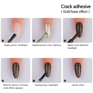 Nouveau vernis à ongles liquide à motif serpent pour photothérapie, vernis à ongles artistique en bouteille, effet ongles craquelés - Product Image 4