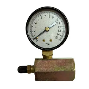 Factory Price 15 Psi Lpg Regulator Iron Hexagon Gas Pressure Meter Gas Test Gauge