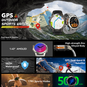 นาฬิกาสมาร์ทวอทช์รุ่นใหม่ DM56 GPS สำหรับเล่นกีฬา หน้า<span class=keywords><strong>จอ</strong></span> AMOLED กันน้ำ 5ATM วัดความกดอากาศ วัดความสูง วัดค่าความกดอากาศ วัดค่าความสูงเหนือระดับน้ำทะเล พร้อมฟังก์ชั่นตรวจสอบสุขภาพ สำหรับผู้ชาย - Product Image 2