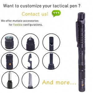 Bolígrafo Multifunción Portátil de Aleación de Aluminio para Mujeres, Herramienta de Autodefensa Antilobos para Campismo, Escalada, Senderismo, Regalo - Product Image 6