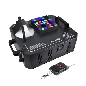 Máquina de niebla Led de 1500W, 24x3W, RGB, Color, parada inmediata, dispositivo de Club Jet antiniebla, Control remoto DMX, 9 canales
