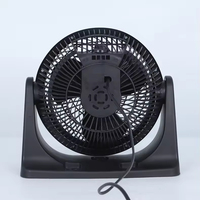 Ventilateur de bureau portable 10 pouces, mini ventilateur de table compact à 3 vitesses avec interrupteur rotatif, ventilateur de bureau fin et compact