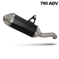 Pour ADV790 790ADV CFMOTO 800MT MT800 Moto d'aventure, kit d'échappement à enfiler avec silencieux et tube en acier inoxydable avec DB Killer