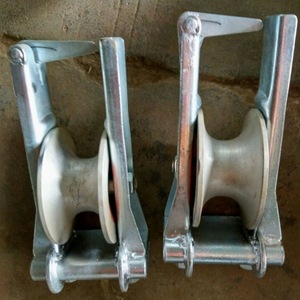 Polea de Tres Ruedas de Aluminio y Acero de Un Solo Uso con Rueda de Nailon y Función de Colocación de Línea Invertida - Product Image 5