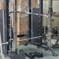Équipement de fitness multifonctionnel pour la maison : Cage de musculation complète avec poulie arrière et machine Smith