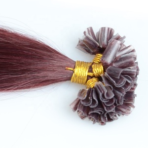 Estensioni dei <span class=keywords><strong>capelli</strong></span> con punta K Pre-incollate a forma di U all'ingrosso AFPELO estensioni dei <span class=keywords><strong>capelli</strong></span> umani reali - Product Image 1