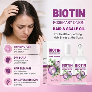 MIAOFUTONG Rosemary <b>Essential</b> <b>Oil</b> 100% Pure Cold Pressed Herbal Scent Nourishing Scalp Care for Hair Growth Roller Bottle 30ml - Product Image 2
