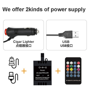 Đèn LED Nội Thất Ô Tô RGB Nhiều Màu 9LED/12LED/18LED 4 Chiếc Đèn Tạo Không Khí Chiếu Sáng Xung Quanh Ô TÔ Chống Nước IP65 - Product Image 4