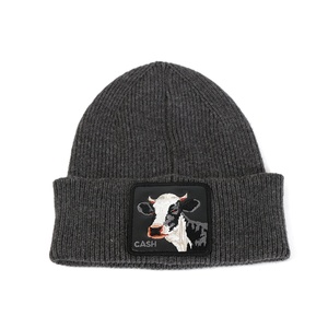 Ensemble bonnet, gants et écharpe tricotés personnalisés avec votre logo, broderie et patch, pour l'hiver – Vente en gros - Product Image 1