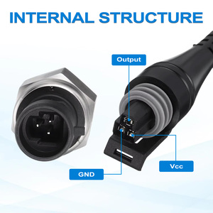 ขั้วต่อเซ็นเซอร์เครื่องแปลงสัญญาณแรงดัน SPR 1/8 "NPT 200 PSI เครื่องส่งสัญญาณแรงดันน้ำมันน้ำมันเชื้อเพลิงน้ำอากาศ - Product Image 4