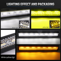 Barre LED Gros Orange 20 Pouces Tout-Terrain pour Jeep Wrangler Barre Lumineuse Hors Route