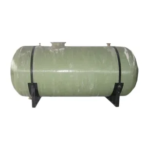 Custom Logo Fibreglass Liquid 5000 Liter Horizontal Hydrochloric Acid Storage Tank