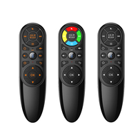 Remote Control Mouse Udara Gyro 2.4G dengan IR Learning, Voice Control, RGB Backlit, untuk Android TV Box, Mini PC, Media Player