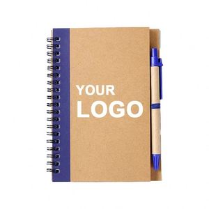 Wsy562 Double Metal Spiral Eco Book Coil With Paper Pen Recyclable Elastic Band Notebook for Promotion Gift - Product Image 6