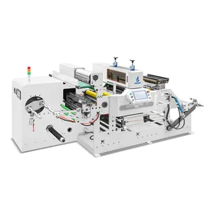 자동 고속 접착 라벨 2 로타리 스테이션 다이 커터 및 슬리터 및 시트 기계