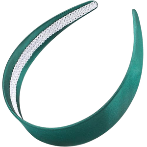 Diadema de Moda para Mujer Kujie FD-1959, Nuevo Diseño, Corona Alta, Acolchada de Satén, Ancha, Antideslizante, Color Sólido, para Cosplay y Fiestas - Product Image 1