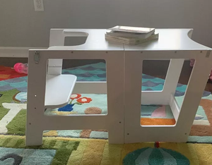 High Quality Foldable Learning Tower Kitchen Helper Baby <strong>Step</strong> <strong>Stool</strong> <strong>Folding</strong> - Product Image 4