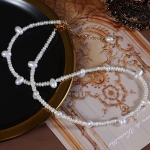 <span class=keywords><strong>Collana</strong></span> di <span class=keywords><strong>Perle</strong></span> Barocche Naturali d'Acqua Dolce, Design a Fili, Forma di Riso, Regolabile, per Donna - Product Image 5