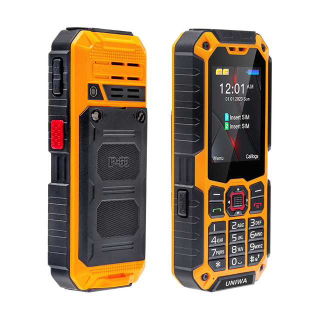 UNIWA S9 IP68 Waterproof Big Battery 4G Rugged Phone Dual SIM Features Shockproof Water Resistant Gaming SOS Supports GSM LTE