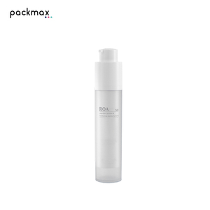 30g vacuum twist-up bottle, 15g eye cream <b>jar</b>, 50g serum <b>plastic</b> bottle – cosmetic & lotion packaging - Product Image 1