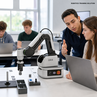Bras robotisé de bureau industriel MZD à 4 axes DR4 avec moteur et PLC, charge utile de 500 g, portée de 440 mm, pour l'éducation et la formation