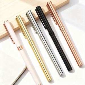 Custom Light Luxury Metal Gel <b>Pens</b> Logo Business Signature 0.5mm Tip Black Ink Custom Promotional <b>Pens</b> for Advertising Marketing - Product Image 1