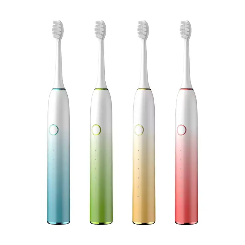 Fashionable Gradient Wireless rechargeable Sonic Electric Toothbrush oral 5 modes Strong power low noise