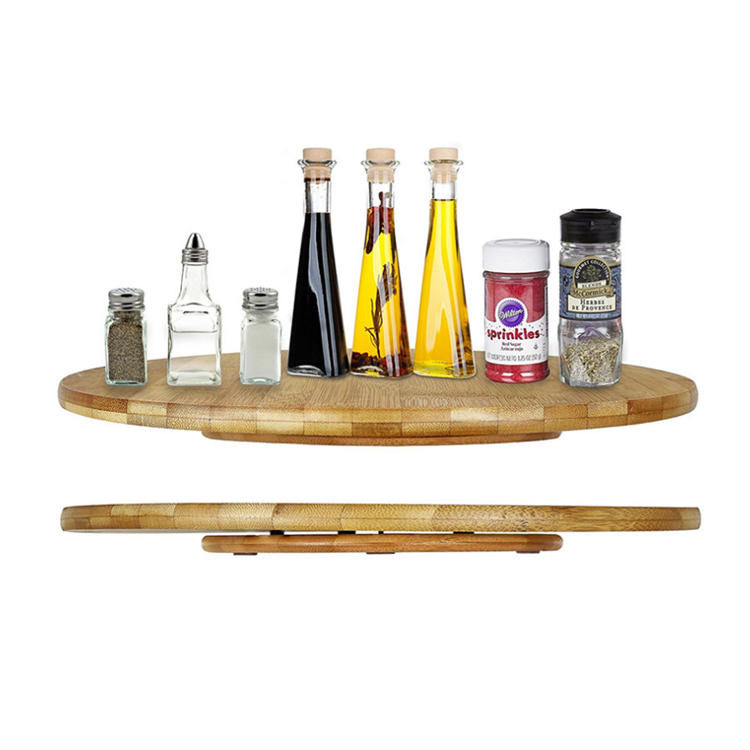 Простой вращающийся на 360 градусов поднос из бамбука, для ресторана, дома, кухни, столешница, круглый обеденный стол «ленивая», обеденный стол, сервировочный стол