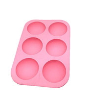 Moule à gâteau rond en silicone à 6 cavités, pour pudding, muffins, biscuits, usage domestique, DIY, compatible four