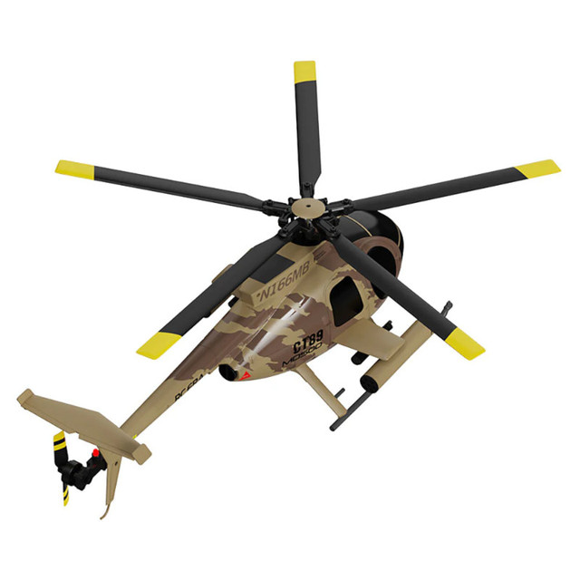 MD500 C189 RC Helicopter Single-Rotor 1/28 2.4G 4CH Little Bird Aircraft 6-Axis Gyro Dual Brushless Motors RTF Altitude Hold