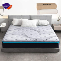 Matelas pliable de luxe moderne pour chambre à coucher, matelas en boîte Colchao, tailles Queen, King, Twin, avec ressorts ensachés en gel et mousse à mémoire de forme, vente en gros