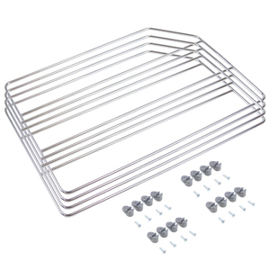 Kit divisorio in acciaio cromato 4 pezzi per mobili da cucina pensili a parete lavello armadi con Base in granito melamina modello 8937711 - Product Image 1