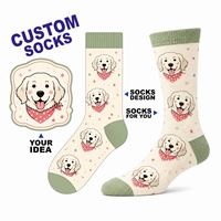 Chaussettes de sport personnalisées à motifs colorés, prêtes à la vente en gros, pour les événements de marathon et de cyclisme