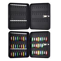 Billige Wand kombination Schloss Passwort wasserdicht schwarz 46 Key Safe Box Cabinet